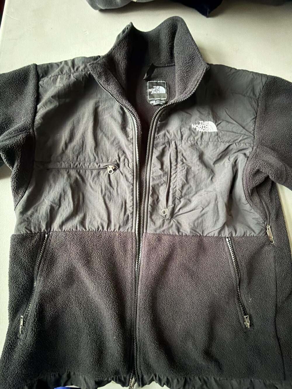 The North Face Denali Jacket Size M Black Polartec Fleece Full Zip